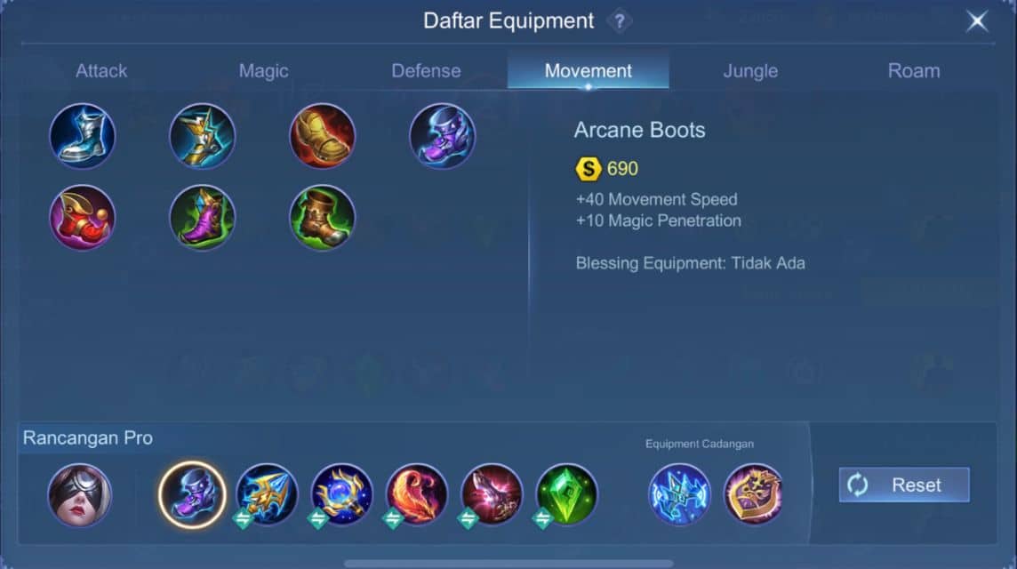 build item pharsa ml tersakit dan terbaru