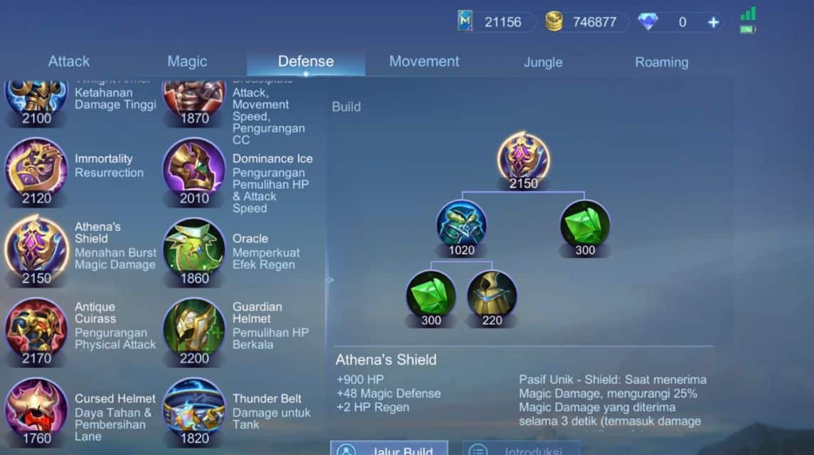 item dan hero counter bane jungle ml