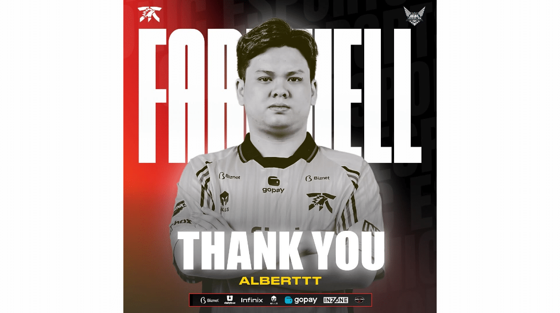 Albert resmi farewell dari ONIC