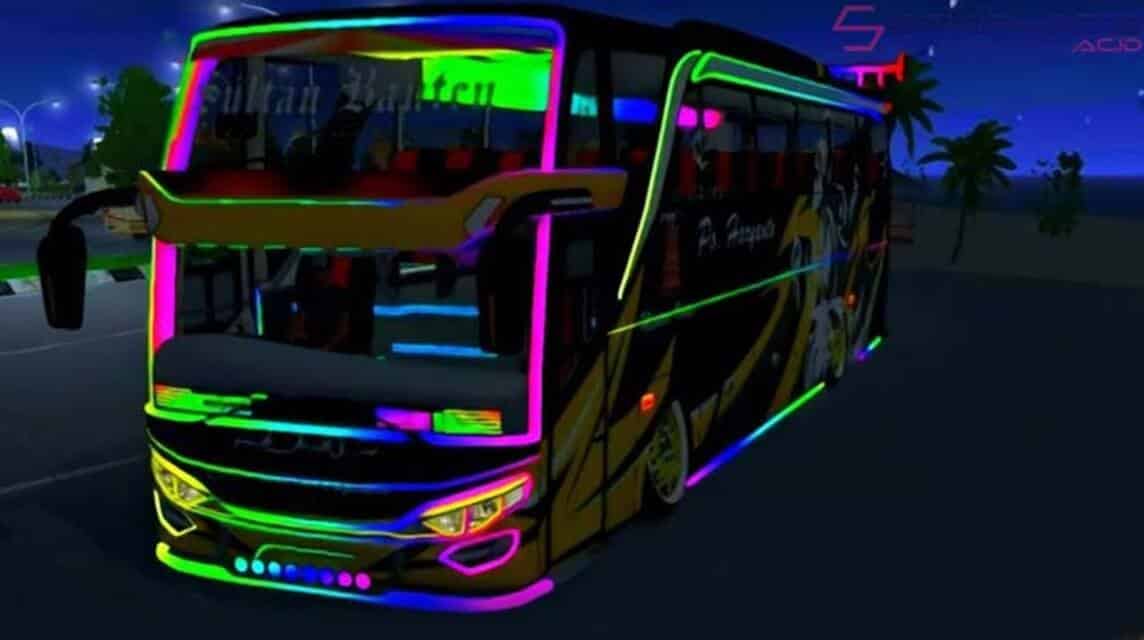 Mod BUSSID Full Strobo dan Lampu Kolong